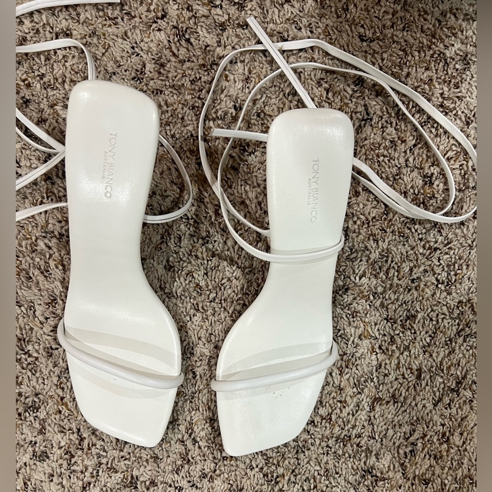 Tony Bianco White Jenna Sandals